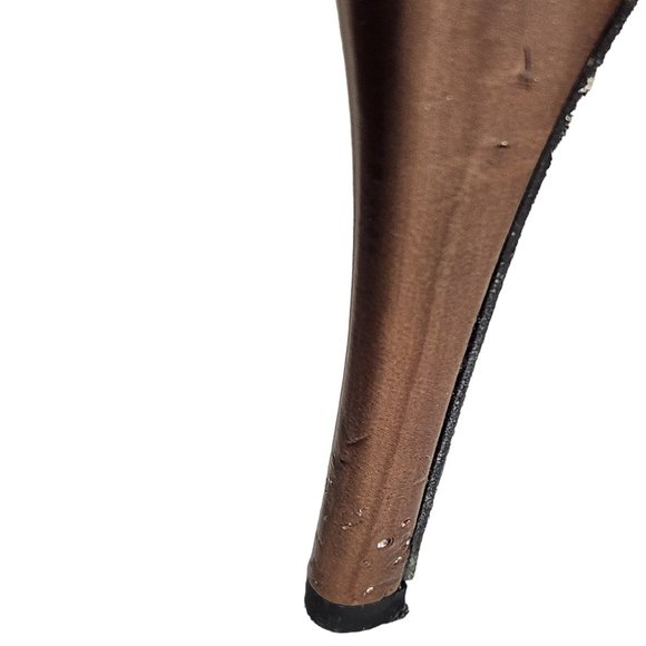 Betsey Johnson Leopard Print Heels with Purple Accents - Picture 7 of 12